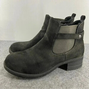 Rieker Damen Distressed Grey/Black Leather Heeled Ankle Boot Women’s Size 37/6